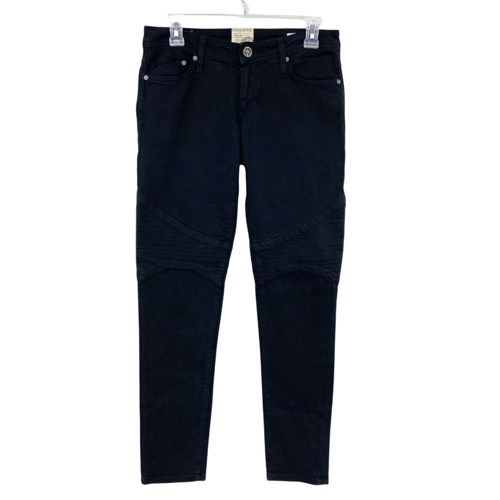 DYLAN GEORGE Black Cara Low Rise Skinny Jeans Denim